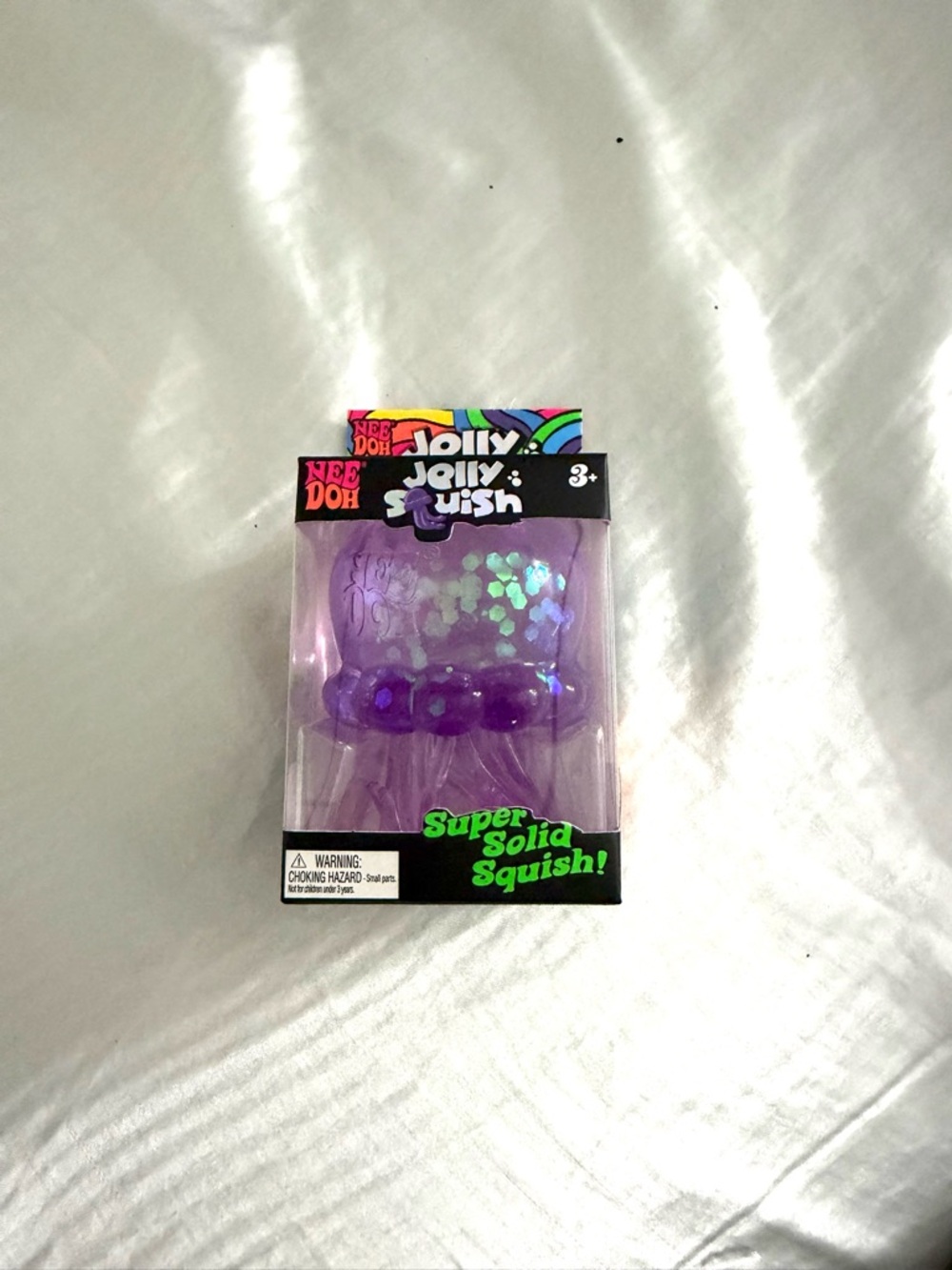 Jelly Squish Super Solid Squish Purple Plush Toy - Nee Doh
